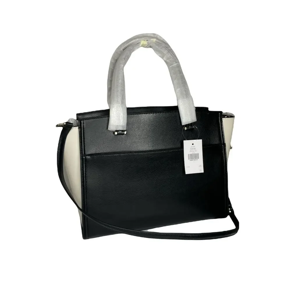 Kate Spade Geraldine Patterson Drive Black Cement Shoulder Satchel Bag - Picture 2 of 7